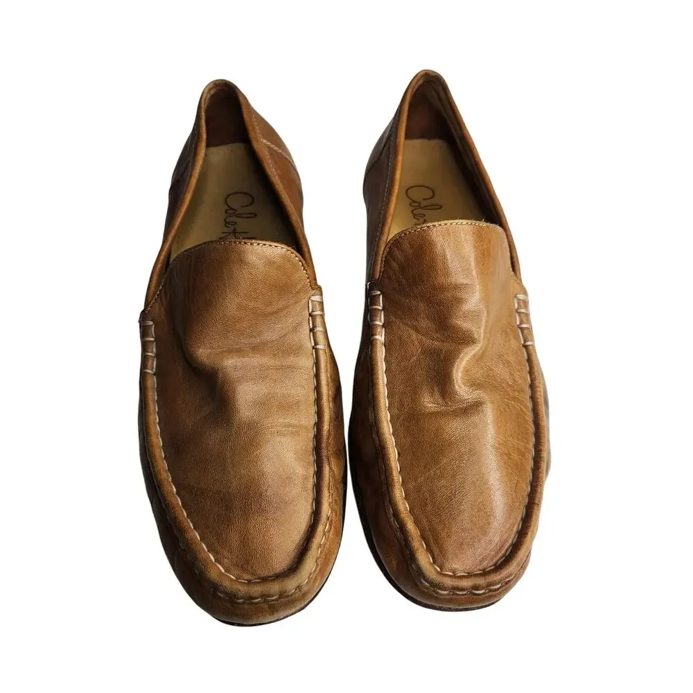 Cole Haan Brown Leather Loafers Slip On Shoes Men's Size 9M Classic